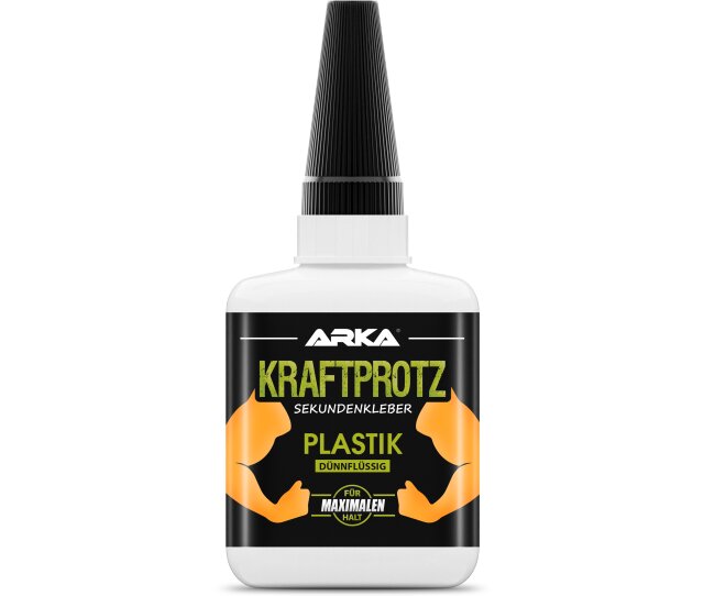 ARKA Kraftprotz 50 g dünnflüssiger Sekundenkleber für Plastik und Kunststoff