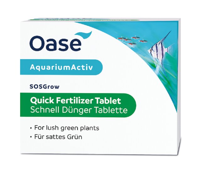 Oase AquariumActiv SOSGrow Schnell Dünger Tabletten 10 Stück für satt grüne Pflanzen
