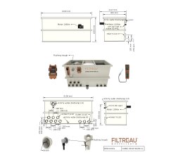 Filtreau Combi-Drum 60/80-XL Set-gepumpt Excellence Line Trommelfilter mit Spuelpumpe/UVC/Filtermaterial