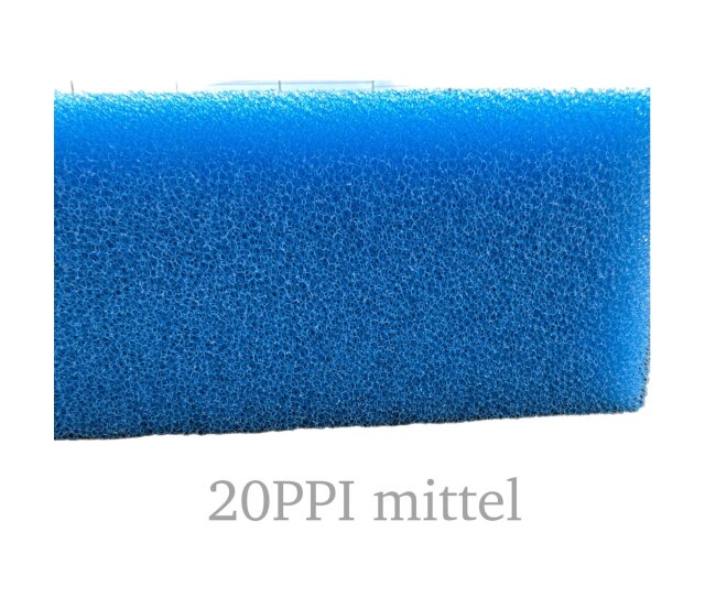 KH mittlerer Aquarien Filterschaum blau 20 PPI 50x50x10 cm Filtermatte