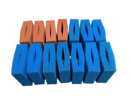 Ersatzschwamm Set für Oase Biotec 30 Teichfilter 4 x rot 10 x blau passt auch für Oase