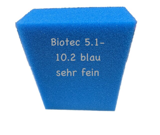 KH sehr feiner Filterschaum passend für Oase Biotec 5.1/10.1 Filter Patrone blau 25x20x9cm