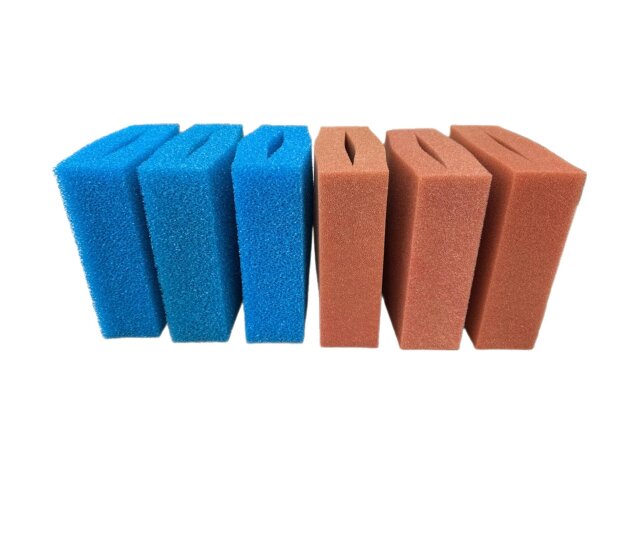 Ersatzschwamm Set für Oase Biosmart 14-16000 Teichfilter 3 x rot 3 x blau passt auch für Oase