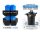 KH Filterschwammset Oase Biopress 6000-8000-10000 Filter 2x schwarz 2x blau passend für Oase