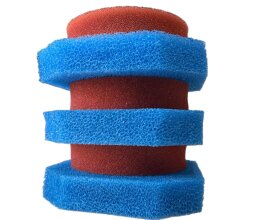 KH Filterschwammset Filtoclear 6000 Filter 3x blau/ 3x rot passend für Oase