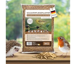 5 kg Soldatenfliegen getrocknet – Insektensnack...