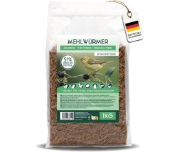 1 kg Mehlwürmer getrocknet – Insektensnack...