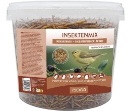 5 l Mix aus Mehlwürmern- Soldatenfliegen getrocknet...