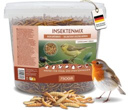 5 l Mix aus Mehlwürmern- Soldatenfliegen getrocknet...