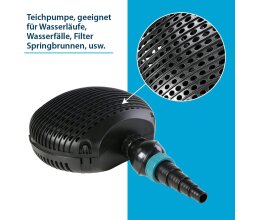 Aquaforte Teichpumpe EC 6500 Filter/Teichpumpe 38 Watt