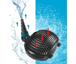Aquaforte Teichpumpe EC 6500 Filter/Teichpumpe 38 Watt