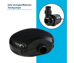Aquaforte Teichpumpe EC 6500 Filter/Teichpumpe 38 Watt