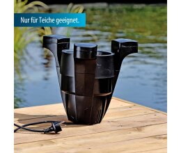 AquaForte Schwimmskimmer mit Pumpe 60 Watt