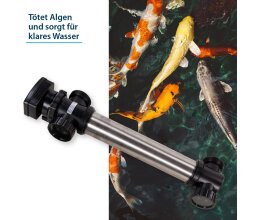 AquaForte UVC 55 Watt für Teiche bis 20 Qbm Edelstahl Teichklärer