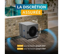 Poolex Wärmepumpe 3.25 KW Nano Full Inverter WI-FI bis 20 QBM