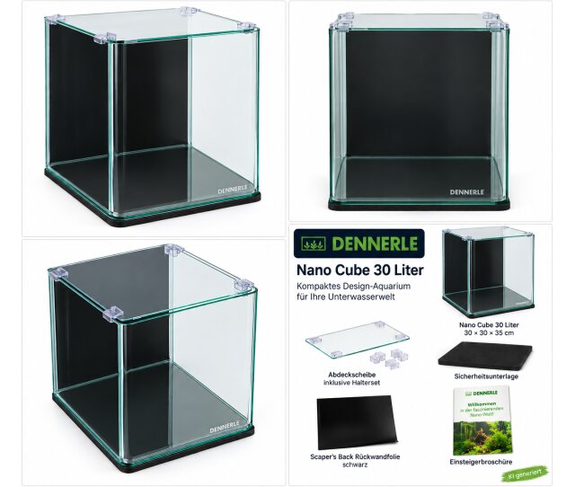 Dennerle Nano Cube 30 Liter Aquarium 30 × 30 × 35 cm