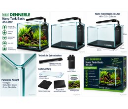 Dennerle Nano Tank Basic 35 Liter Aquarium Set 40 × 32 × 28 cm