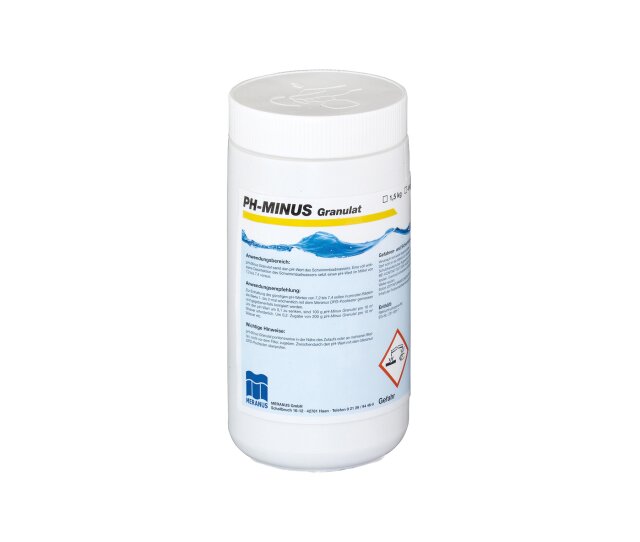 Meranus pH Minus Granulat 1,5 kg – Effektiver pH-Senker für stabiles Poolwasser