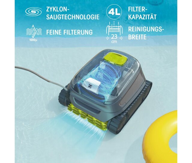 Zodiac CNX 2020 Poolroboter reinigt Boden-Wände-Wasserlinie, Zyklonsaugtechnologie