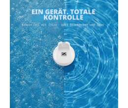 Zodiac Blue Connect Silver Digitaler Pooltester für pH, Redox & Temperatur