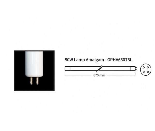 GPHA650T5L/HO Amalgam T5 mit 80 Watt