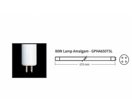 GPHA650T5L/HO Amalgam T5 mit 80 Watt