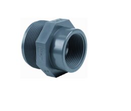 Cepex PVC Muffennippel 1" Außengewinde...