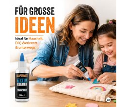ARKA Kraftprotz Textilkleber 106 g - Stoffkleber Kleidung Textilien Stoff Kleber Upcycling