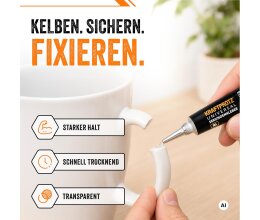 ARKA Kraftprotz 5x3g Set fluessig Sekundenkleber extra stark Alleskleber