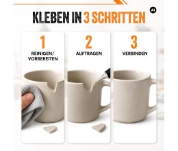 ARKA Kraftprotz 5x3g Set Gel Sekundenkleber extra stark Alleskleber