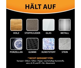 ARKA Kraftprotz Flüssige Schweißnaht 110 g - 2K Kleber Sekundenkleber + Granulat weiß